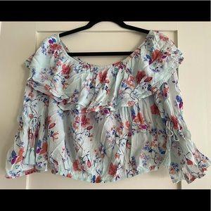 Off the shoulder floral top